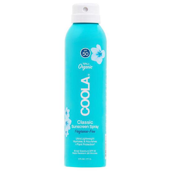 Coola Unscented Sunscreen Spray SPF 50 6 oz