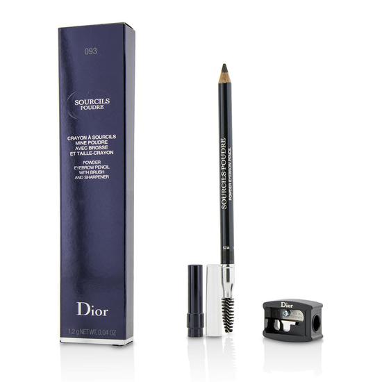 DIOR Sourcils Poudre Powder Brow Pencil With A Brush & Sharpener 093 Black