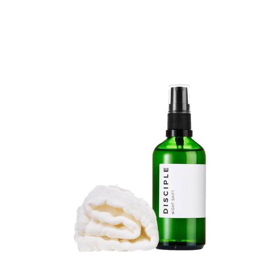 Disciple Night Shift AHA Cleanser OIl & Cloth 3 oz