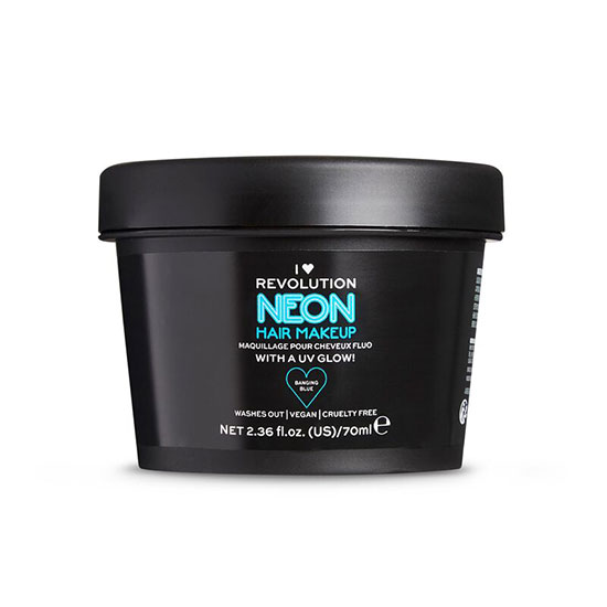 I Heart Revolution UV Neon Hair Makeup Blue