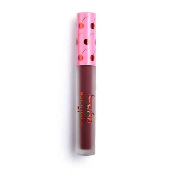 I Heart Revolution Vinyl Cherry Liquid Lipstick Black Forest
