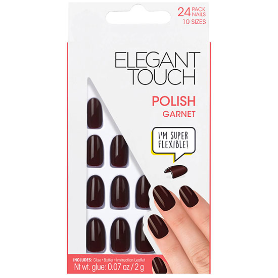 Elegant Touch Pre Polished Nails Garnet