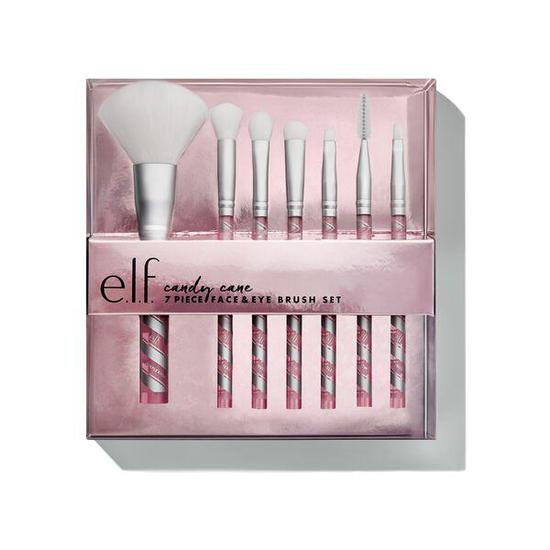 e.l.f. Cosmetics Candy Cane 7 Piece Brush Set