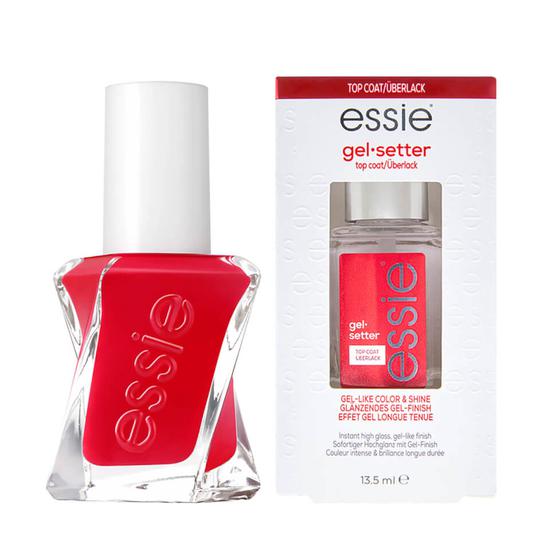 essie Gel Nail Polish At Home Polish Manicure Bundle Red Gel