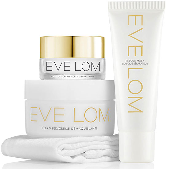 Eve Lom Be Radiant Discovery Set Cleanser, Moisture Cream & Rescue Mask