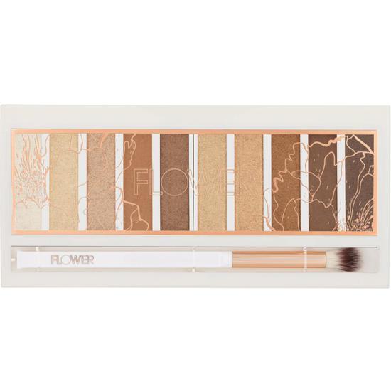 Flower Beauty Shimmer & Shade Eyeshadow Palette Golden Natural