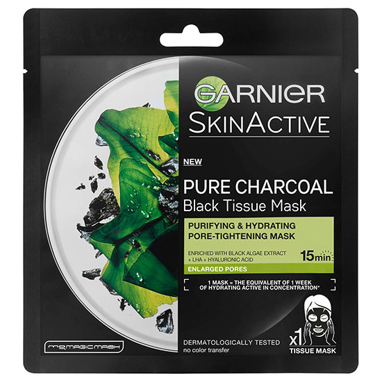 Garnier Charcoal & Algae Purifying & Hydrating Face Sheet Mask Pack Of 1