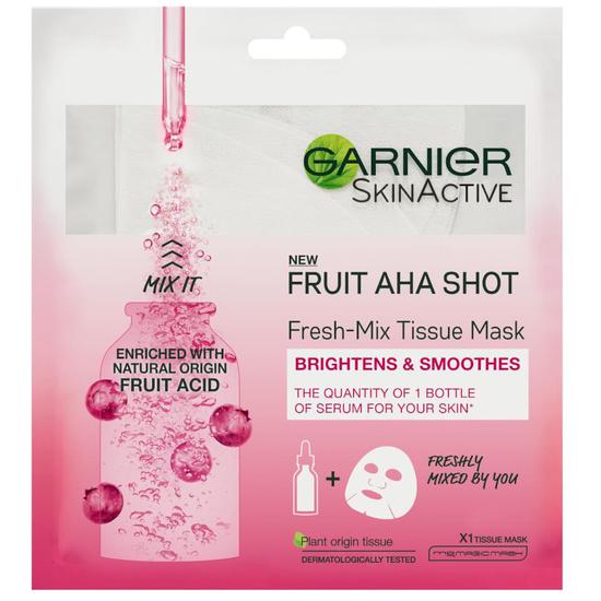 Garnier Fresh-Mix Sheet Mask Fruit AHA Shot 1 oz