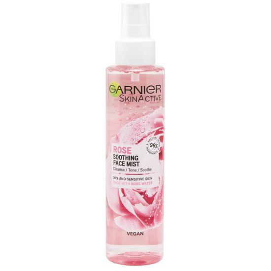 Garnier Natural Vegan Rose Soothing Hydrating Glow Mist 5 oz