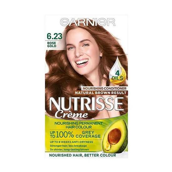 Garnier Nutrisse 6.23 Rose Gold Brown Permanent Hair Dye