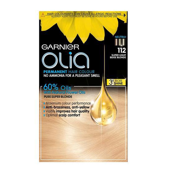 Garnier Olia Blonde Permanent Hair Dye 112 Super Light Beige Blonde
