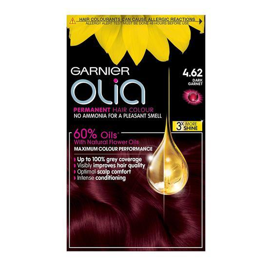 Garnier Olia Red Permanent Hair Dye 4.62 Dark Garnet Red