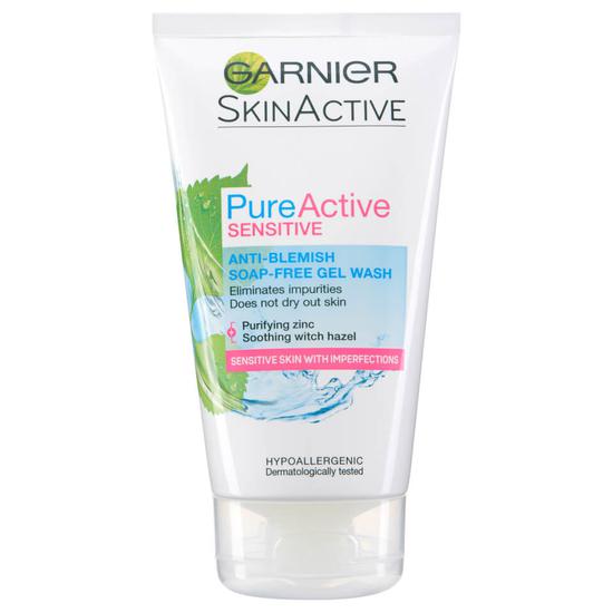 Garnier Anti Blemish Soap Free Gel Wash Sensitive Skin 5 oz