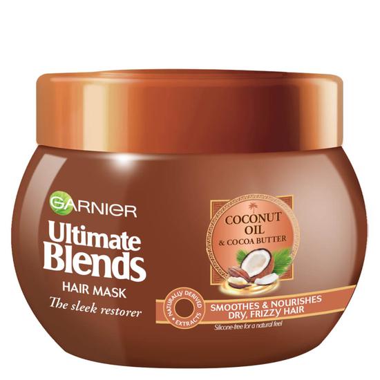 Garnier Ultimate Blends Coconut Oil & Cocoa Butter Hair Mask Treatment For Curly Hair 10 oz