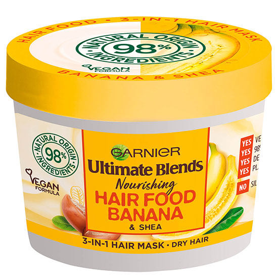Garnier Ultimate Blends Ultimate Blends Hair Food Banana 3 In 1 Dry Hair Mask Treatment