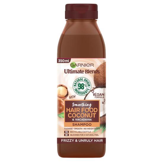 Garnier Ultimate Blends Smoothing Hair Food Coconut Shampoo For Frizzy Hair 12 oz
