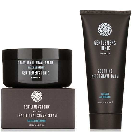 Gentlemen's Tonic Shaving Duo Traditional Shave Cream & Soothing Aftershave Balm