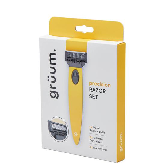 grüum Precision Razor Set Citrus Yellow