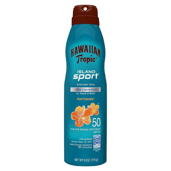 Hawaiian Tropic Island Sport Clear Spray SPF 50 6 oz
