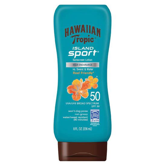 Hawaiian Tropic Island Sport Lotion SPF 50 8 oz