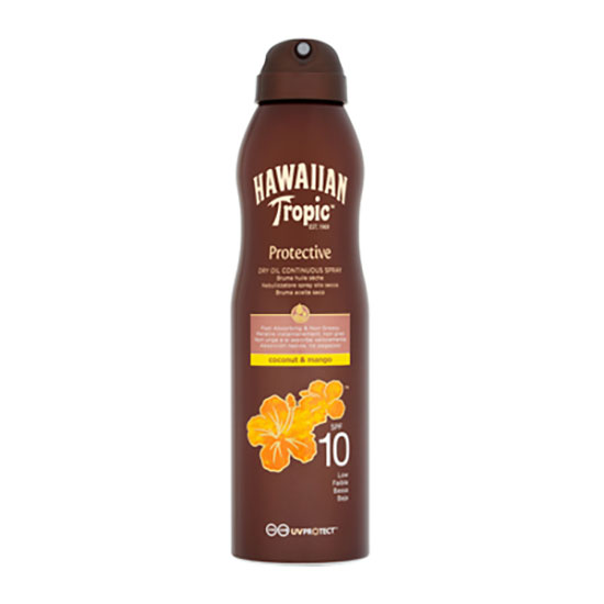 Hawaiian Tropic Protective Dry Continuous Spray Oil SPF10 180ml