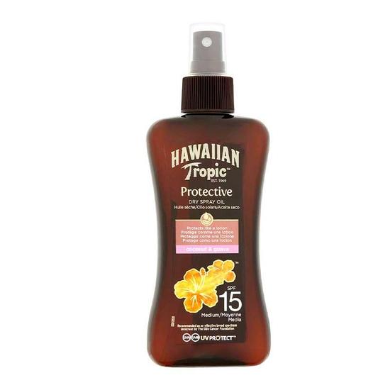 Hawaiian Tropic Protective Spray Oil SPF 15 7 oz