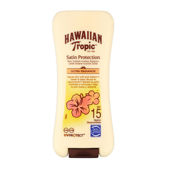 Hawaiian Tropic Satin Protection Sun Lotion SPF 15 Tottle 6 oz