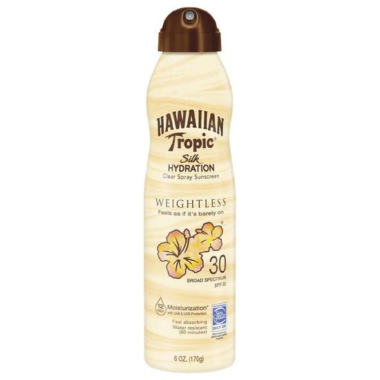 Hawaiian Tropic Silk Hydration Weightless Continuous Spray SPF 30 6 oz