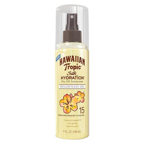 Hawaiian Tropic Silk Hydration Weightless Dry Oil Mist SPF 15 5 oz