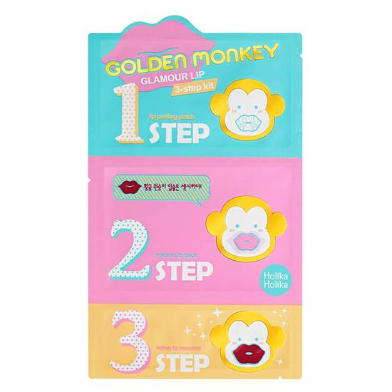 Holika Holika Golden Monkey Glamor Lip 3-Step Kit