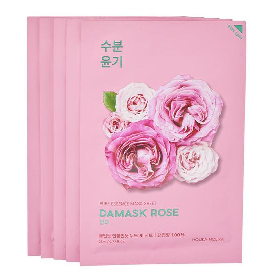 Holika Holika Pure Essence Mask Sheet Damask Rose x5