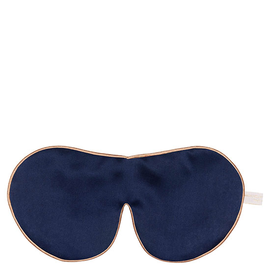 Holistic Silk One Strap Pure Mulberry Silk Lavender Eye Mask Navy