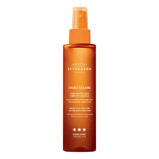 Institut Esthederm Protective Sun Care Oil For Body & Hair Strong Sun