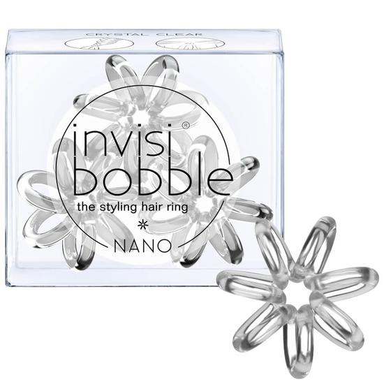 Invisibobble Nano Hair Tie 3 Pack Crystal Clear
