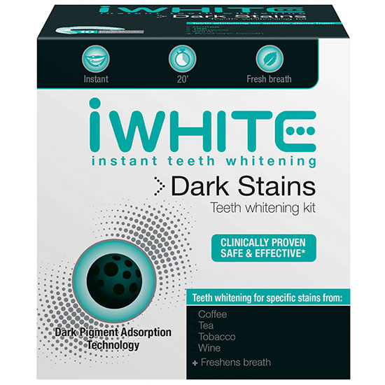 iWhite Instant Teeth Whitening Dark Stains Teeth Whitening Kit