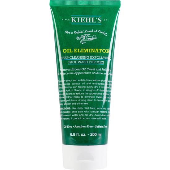 Kiehl's Oil Eliminator Deep Cleansing Exfoliating Face Wash For Men 7 oz