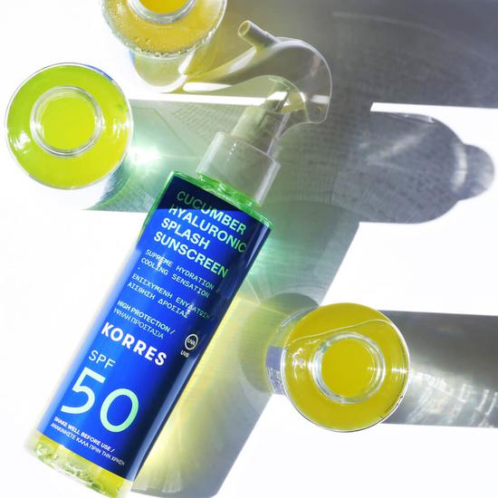 Korres Cucumber Hyaluronic SPF50 Splash Sunscreen 150ml