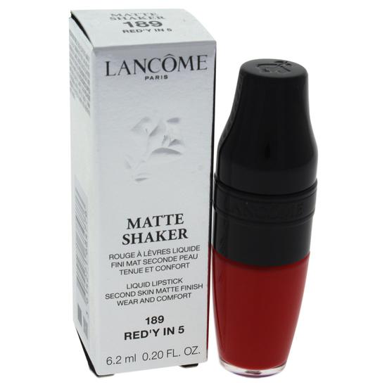 Lancôme Matte Shaker Liquid Lipstick 189-Red'y In 5