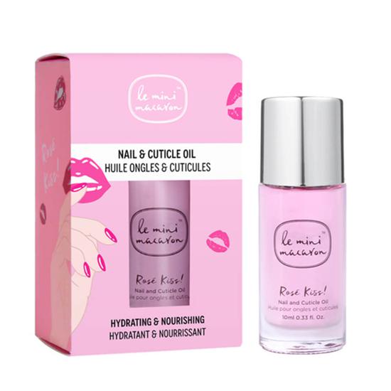 Le Mini Macaron Rose Kiss Nail & Cuticle Oil 0.3 oz