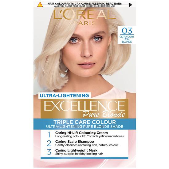 L'Oreal Paris Excellence Creme Permanent Hair Dye 03 Ultra-Light Ash Blonde