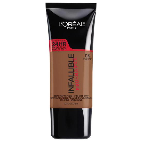 L'Oreal Paris Pro-Matte Blendable Foundation 113 Brown Suede