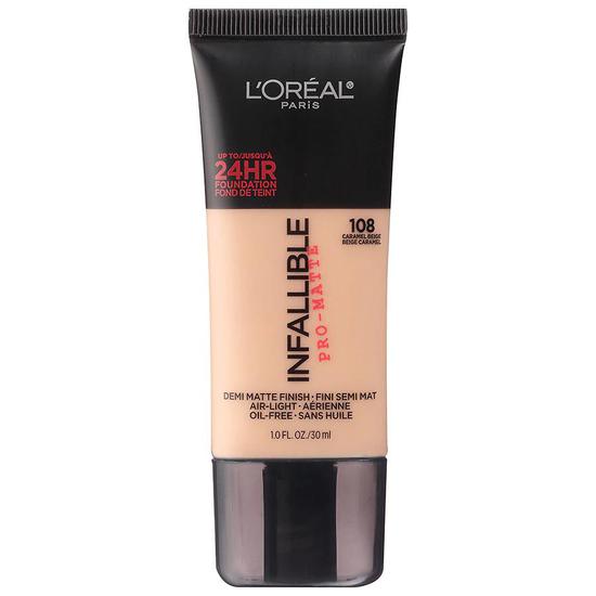 L'Oreal Paris Pro-Matte Liquid Foundation Makeup Caramel Beige