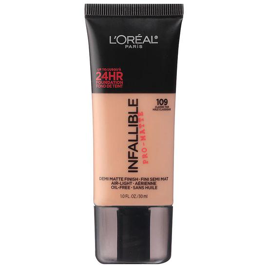 L'Oreal Paris Pro-Matte Liquid Foundation Makeup Classic Tan
