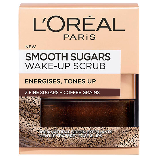 L'Oreal Paris Smooth Sugar Wake Up Coffee Face & Lip Scrub