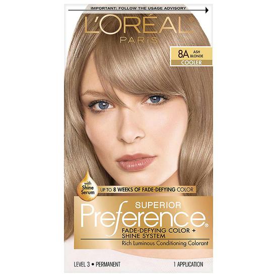 L'Oreal Paris Les Blondissimes Permanent Hair Color Ash Blonde 8A