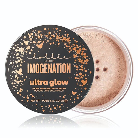 Lottie London Ultra Glow Loose Highlighter Rose Gold Pure