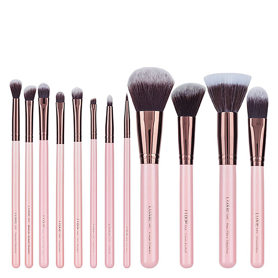 Luxie Rose Gold 12 Piece Makeup Brush Set