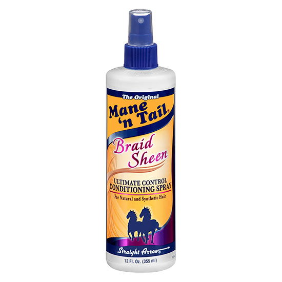 Mane 'n Tail Braid Sheen Spray Conditioner for natural / synthetic hair control