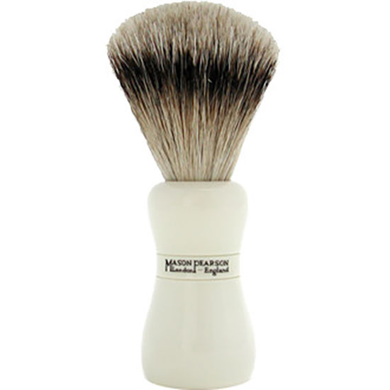 Mason Pearson Super Badger Shaving Brush SS Ivory