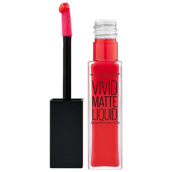 Maybelline Color Sensational Vivid Matte Liquid Lipstick Orange Shot